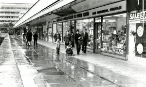 Shoppers walking through the Overgate Centre in May 1981.