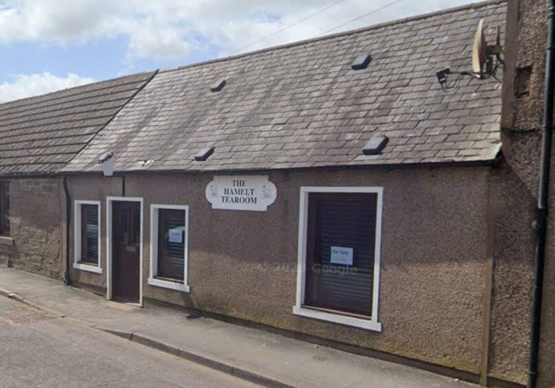 Former Hamelt cafe in Angus viillage of Letham.