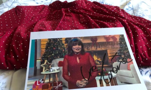 Lorraine Kelly donates dress to Dundee charity