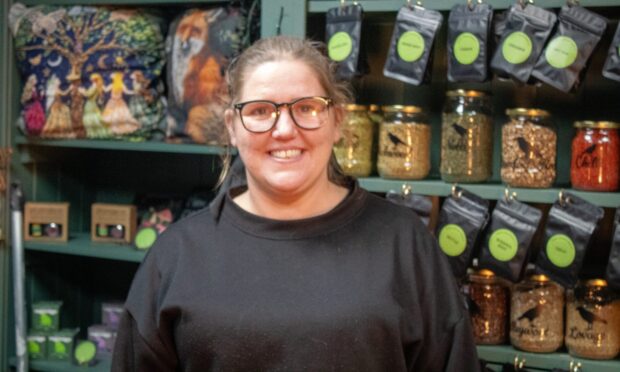 After being fascinated by witchcraft since she was a teenager, Lisa Lang is opening her own spiritual shop in the Stirling Arcade. Image: Isla Glen/DC Thomson