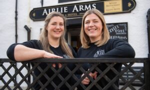 Dilys and Nicola Ewart have put the Airlie Arms Hotel in Kirriemuir on the market for £1.1m. Image: Kim Cessford / DC Thomson