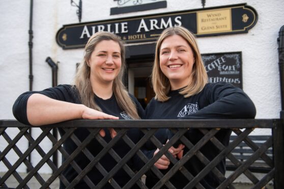 Dilys and Nicola Ewart have put the Airlie Arms Hotel in Kirriemuir on the market for £1.1m. Image: Kim Cessford / DC Thomson