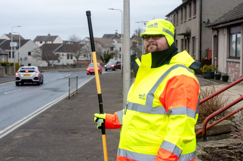 Forfar school crossing patroller Dean Robertson.