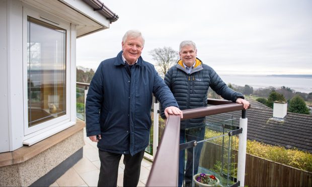 Ian and Alistair Philp at their parents' beautiful Broughty Ferry house. Image: Kim Cessford / DC Thomson