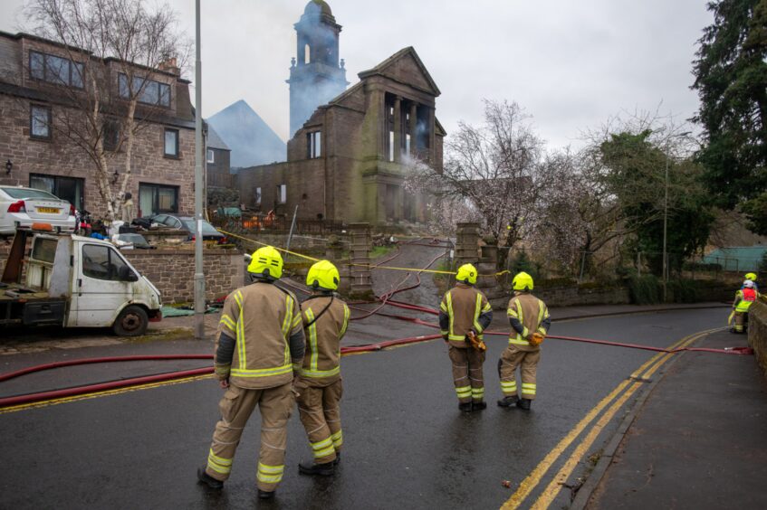 Fire crews tackled the blaze for 12 hours. 