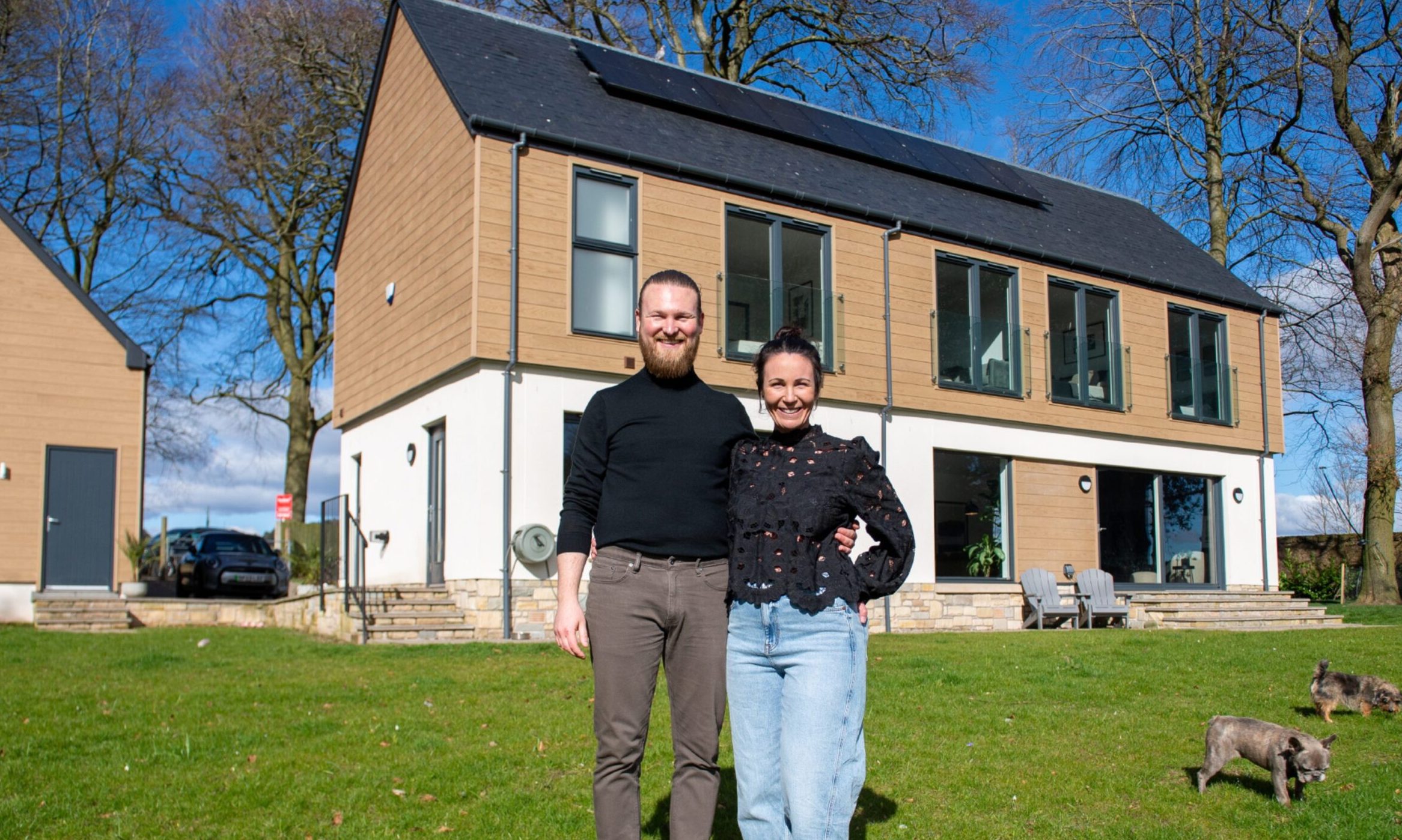 Mark Duigan and Ashlee Clark at their Gateside home. Image: Kim Cessford / DC Thomson