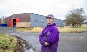 Michelle Atkinson of Dunfermline dog charity Canine Welfare and Training at the Lathalmond premises