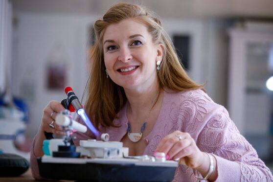 Alana Peden has seen a jewellery party boom at East Nook Studio in St Andrews. Image: Kenny Smith/DC Thomson