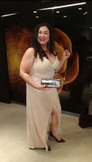 Kristeen from Dundee pictured before she started taking weight loss medication. 