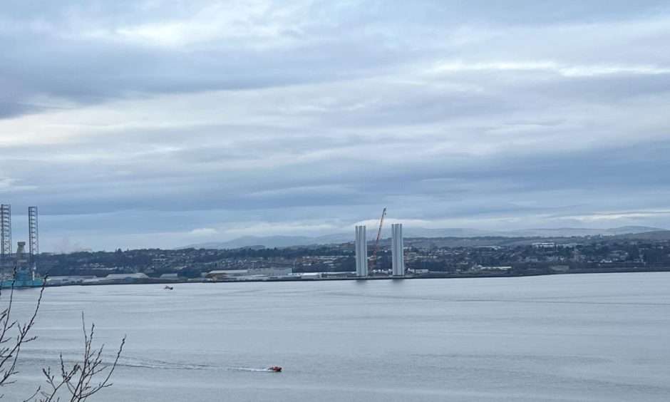 Lifeboats were spotted searching both sides of the river.