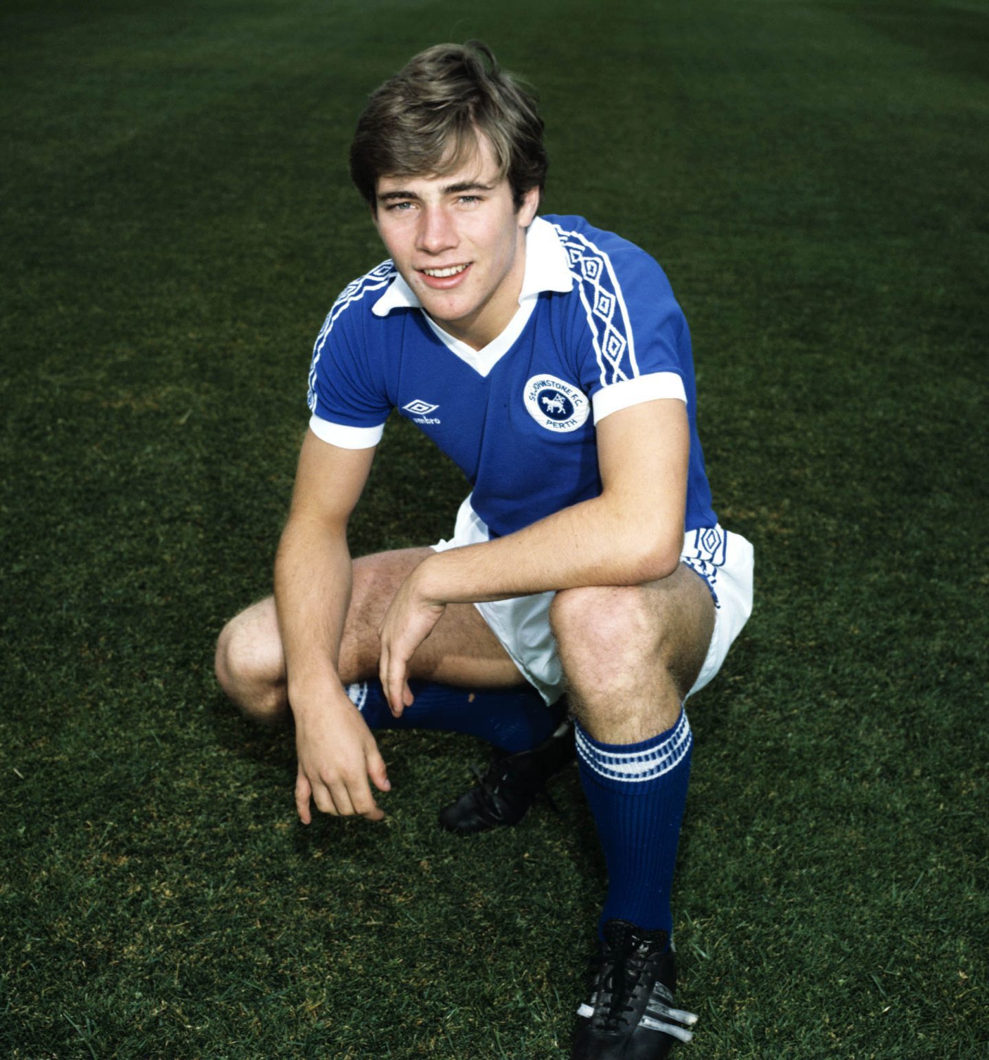 Striker Ally McCoist in the Saints kit in August 1981.