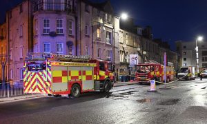 Fire crews at Caledonian Road.