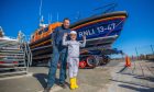 AJ Jamieson was given a tour of Anstruther lifeboat station by coxwain Michael Bruce