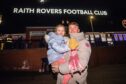 Raith Rovers fans James Mackie and daughter Robyn Mackie.