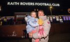 Raith Rovers fans James Mackie and daughter Robyn Mackie.