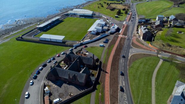 Arbroath's £14m active travel scheme will be completed this year. Image: Steve Brown/DC Thomson