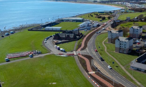 Arbroath seafront is being lined up for new motorhome and beach hut projects. Image: Steve Brown/DC Thomson