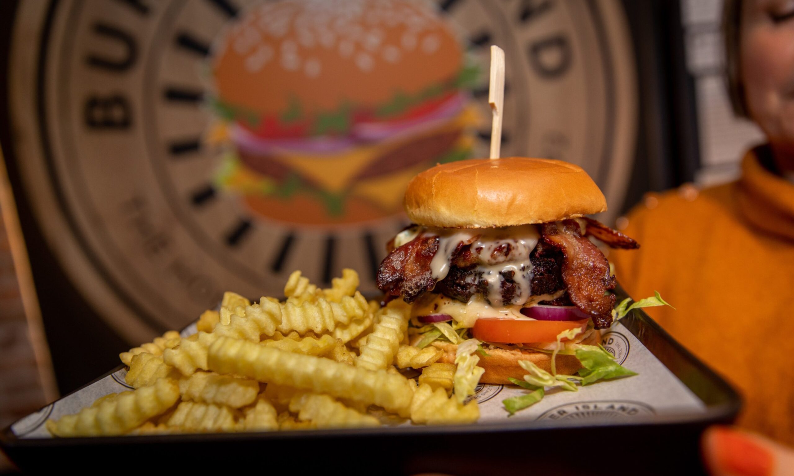 The Black and Blue Burger at Burger Island in Kirkcaldy. Image: Steve Brown/DC Thomson