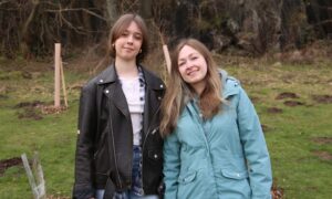 Anna Yanenko (right) and Sofia Konareva have lived in Stirling for around 3 years, after fleeing war in Ukraine. Image: Alex Watson/DC Thomson