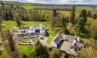 An aerial shot of Old Ballikinrain House and its grounds in Stirlingshire.