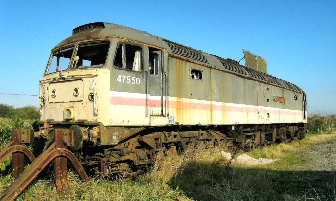 the University of Dundee locomotive rusts as it waits to be scrapped