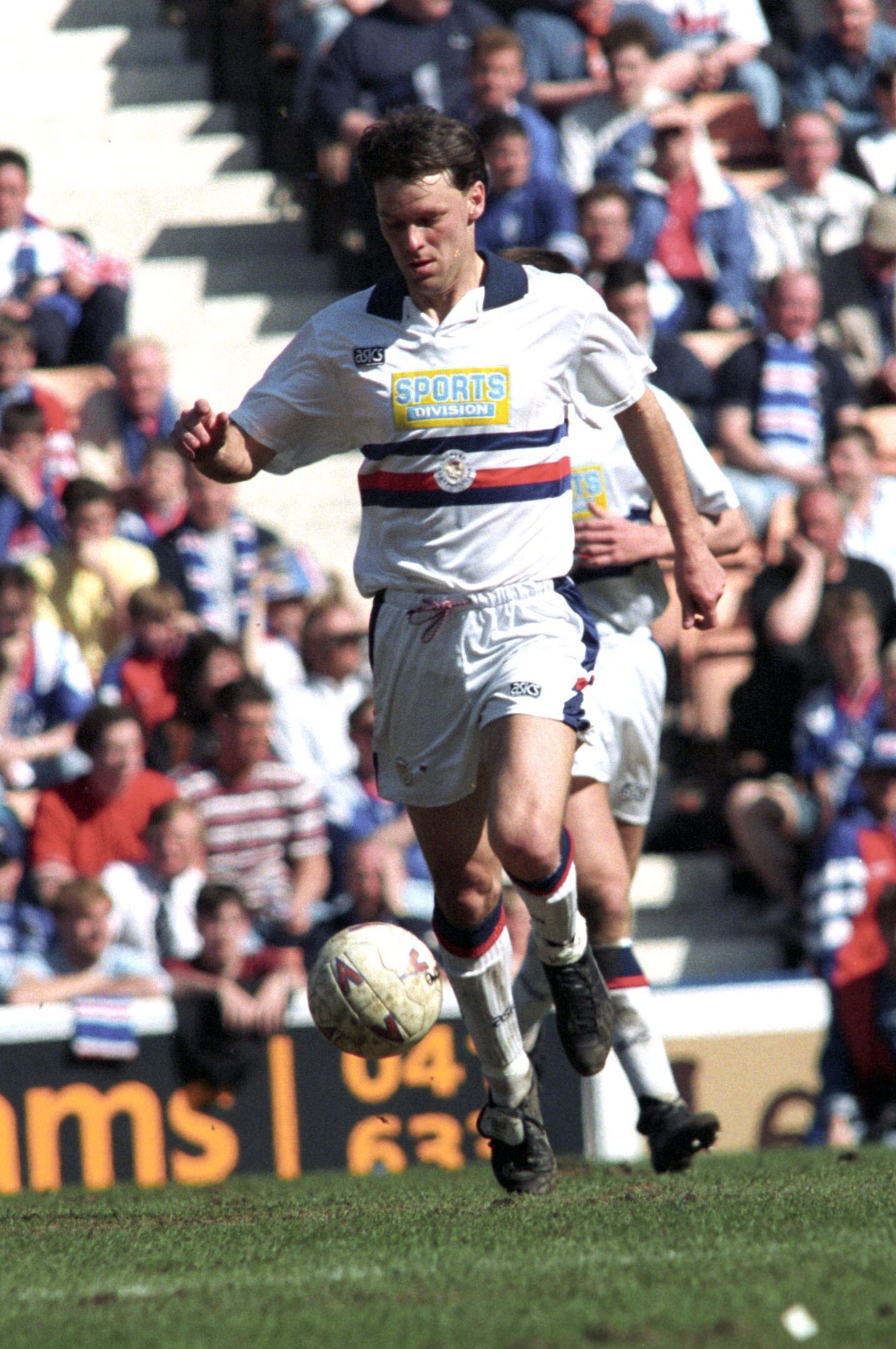 Dusan Vrto running with the ball while playing for Dundee FC in May 1994. 