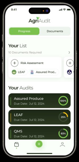 The AgriAudit app. 