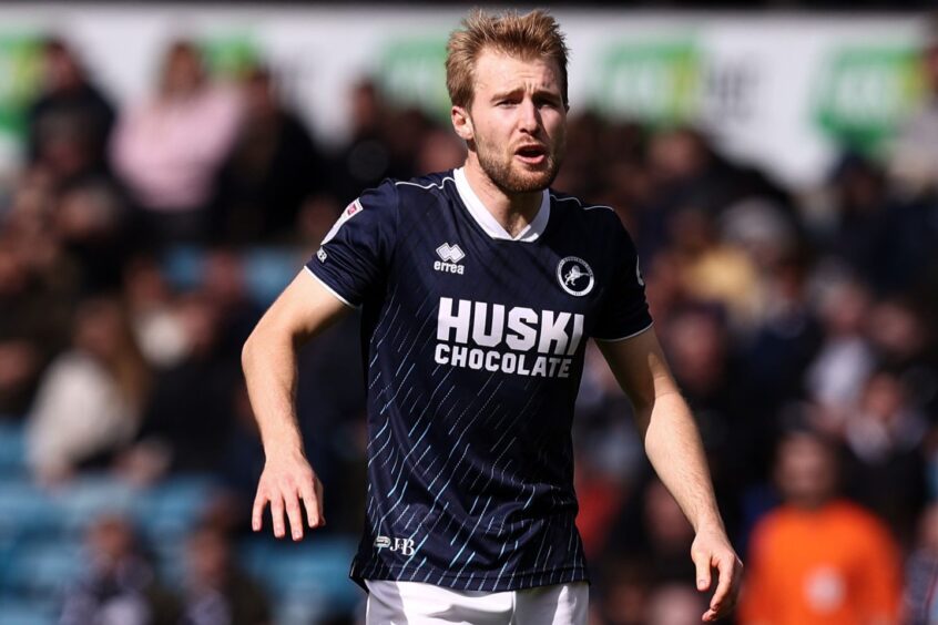 Billy Mitchell in action for Millwall.