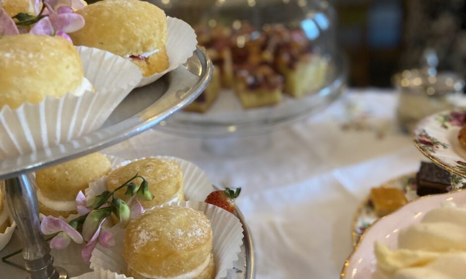 the afternoon tea spread available at Rose House in Perth.