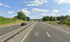 Traffic was delayed on the M9 near Stirling. Image: Google Street View