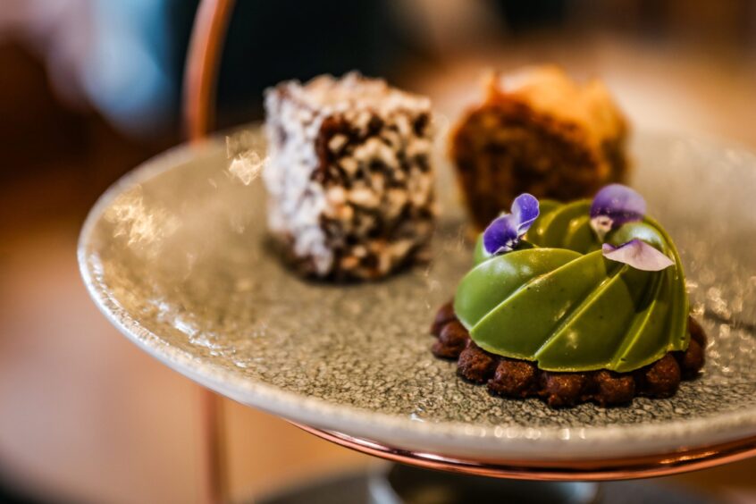 a close up of some of the treats on offer as part of the Murrayshall afternoon tea. 