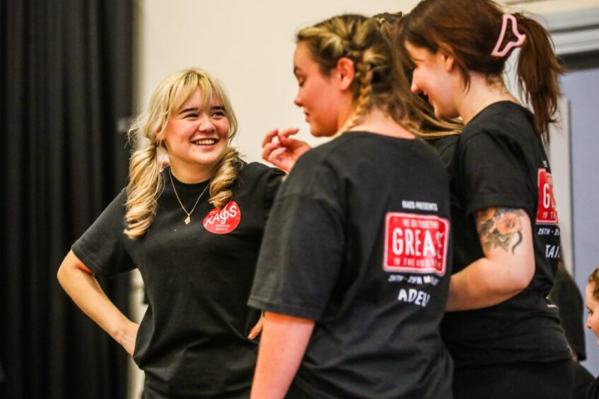 Kirriemuir Amateur Operatic Grease rehearsals.