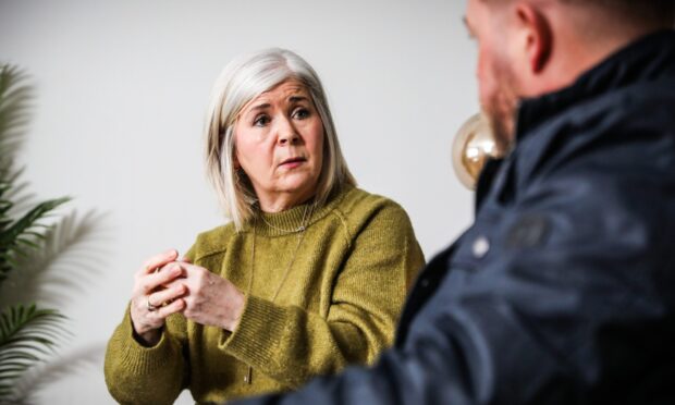 Linda McDonald and Jamie Greene MSP met in Dundee. Image: Mhairi Edwards/DC Thomson