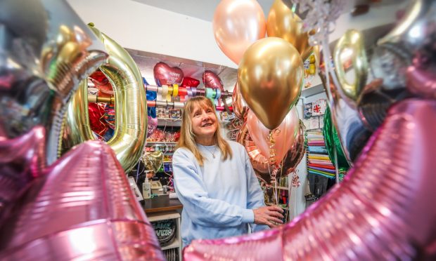 Ray and Colin Myles are closing their Party Time store in Broughty Ferry after 32 years.  Image: Mhairi Edwards/DC Thomson