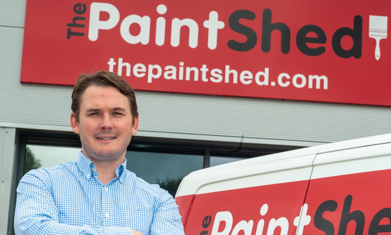 Michael Rolland joined family firm The Paint Shed in 2016 and transformed the Stirling-based business. Image: The Paint Shed