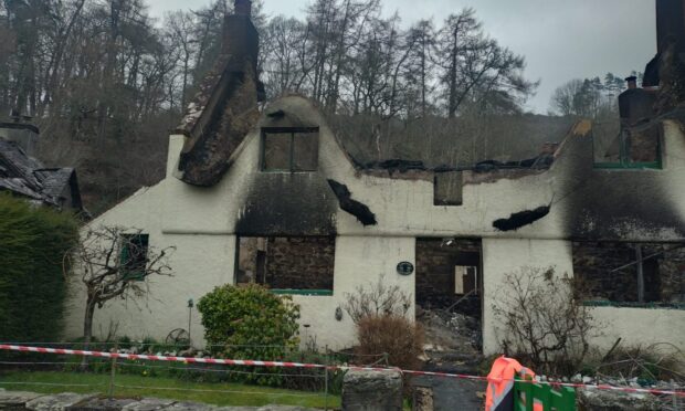 What is left of Marion Drummond's cottage. Image: Lindsey Hamilton/DC Thomson