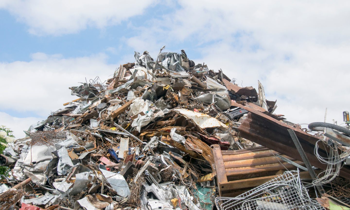 Pile of scrap metal