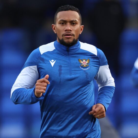 Victor Griffith during a match warm-up.