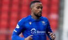 Victor Griffith in action for St Johnstone.