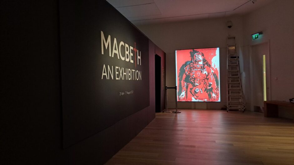entrance to Macbeth exhibition Perth Museum