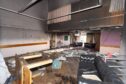 The trashed interior of The Gables in Forfar after vandals struck earlier this year. Image: Paul Reid