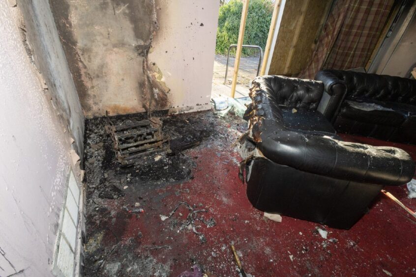Vandalism to Gables care facility in Forfar.