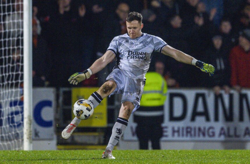 Jack Walton in action for Dundee United