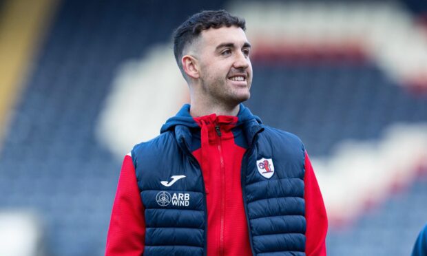 Raith Rovers midfielder Shaun Byrne before a match.