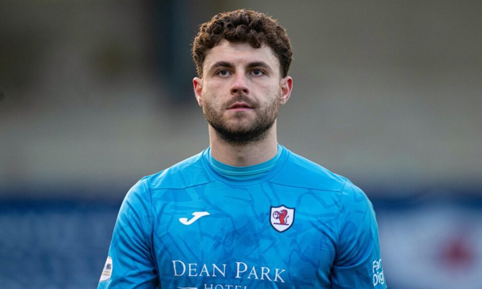 St Johnstone keeper Josh Rae during his loan spell with Raith Rovers.