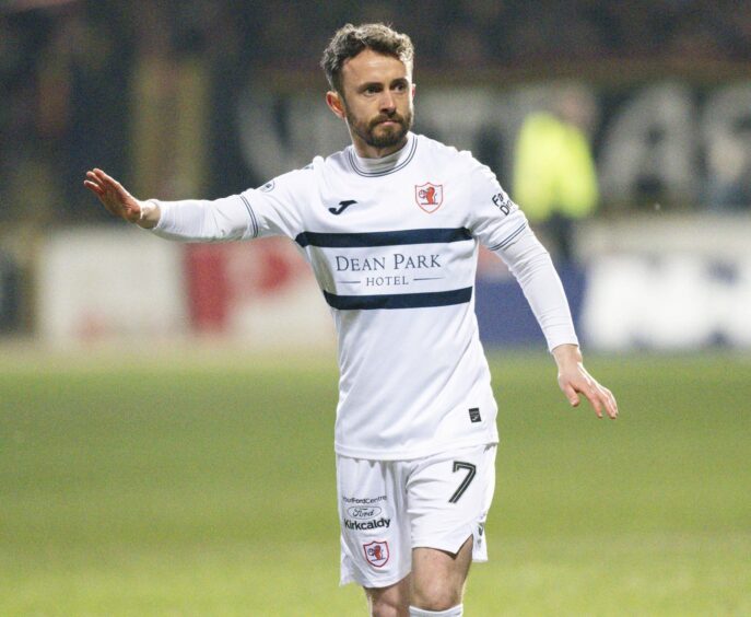 Aidan Connolly in action with Raith Rovers.