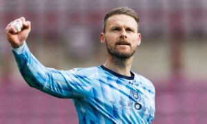Trevor Carson played a big part in Dundee's first win at Hearts since 2022. Image: Ross Parker/SNS