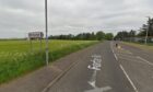 The crash has closed the A933 near Arbroath.