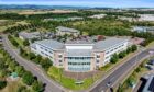 Angus House HQ of Angus Council at Orchardbank in Forfar. Image Graham and Sibbald