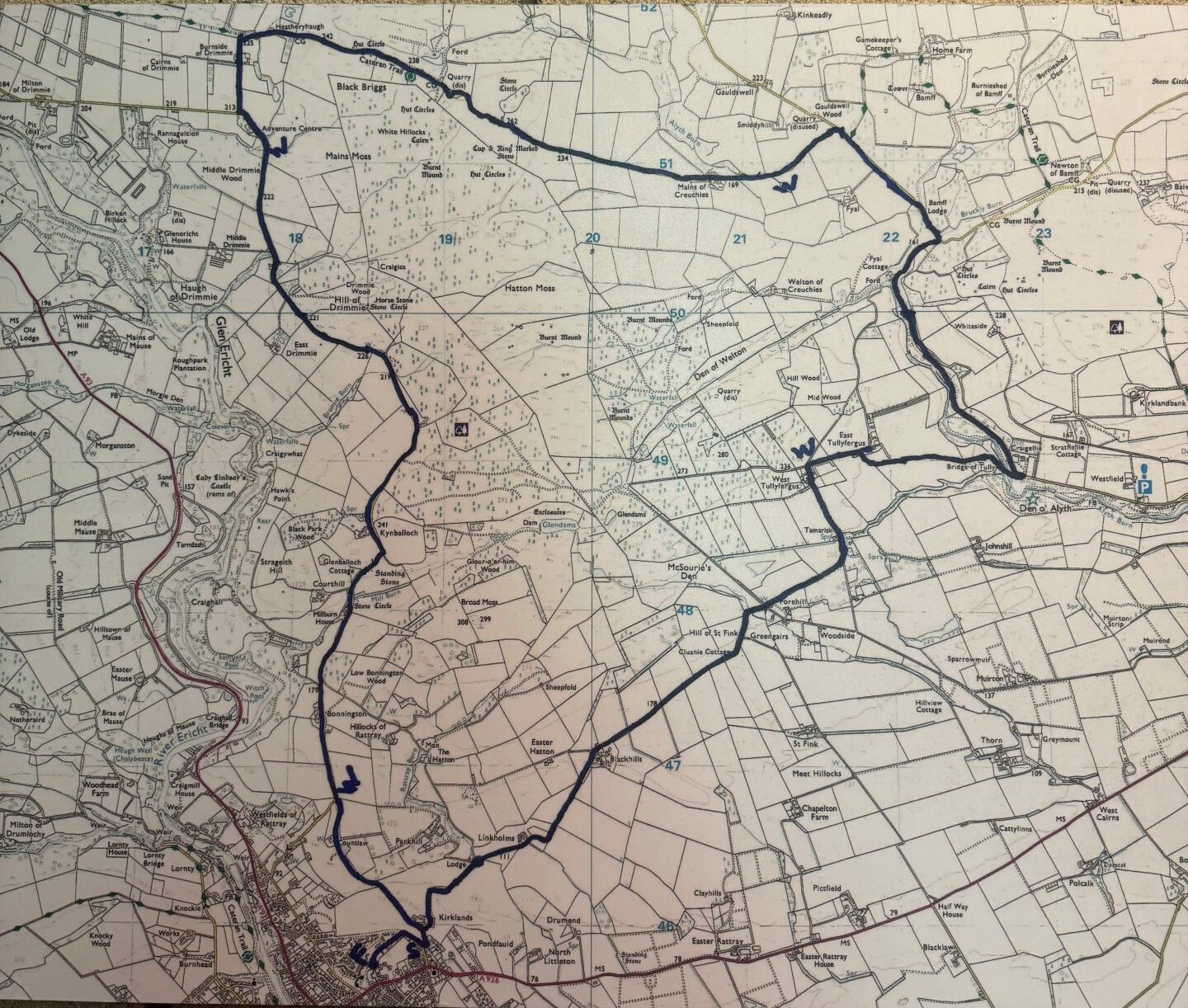 Map of the route.